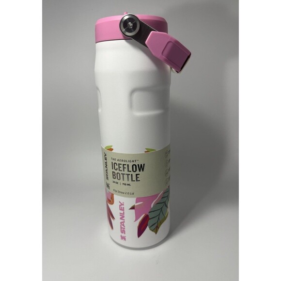 NEW Stanley Mother's Day Iceflow Bottle Flip Straw Lid Frost Tropic 24oz - Picture 1 of 6